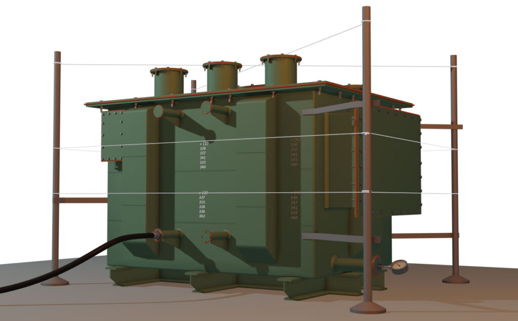 Stage Inspection of a Transformer Tank
